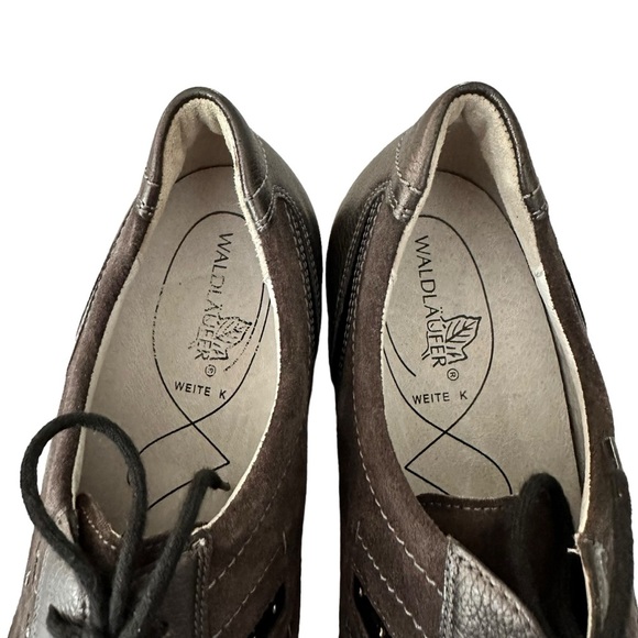 Waldlaufer | Brown Extra Wide Width Lace Up Shoes Size UK 6 US 8.5 - Picture 9 of 12